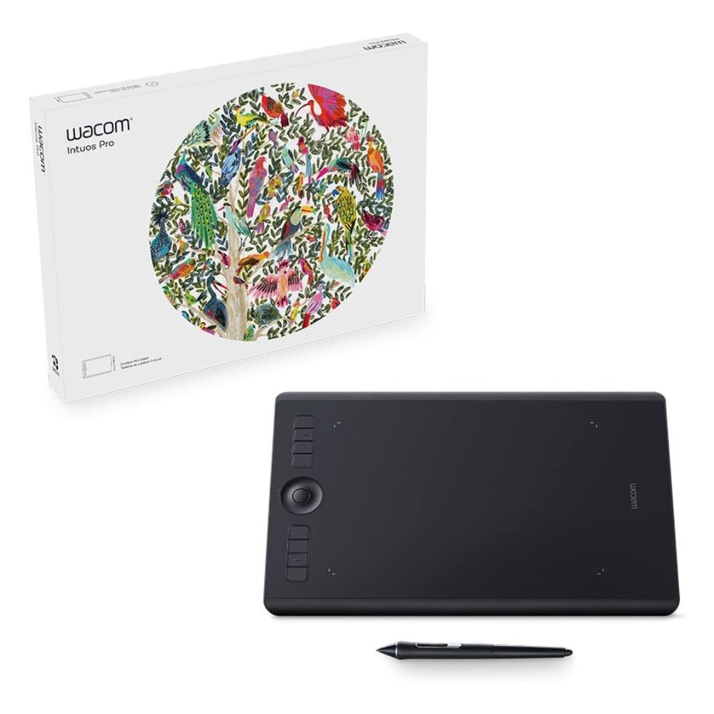 Wacom PTH660 Intuos Pro Digital Graphic Drawing Tablet for Mac/PC Medium Black